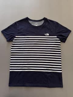 THE NORTH FACE ネイビー ストライプ Tシャツ Lのサムネイル