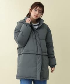 美品】BEAMS HEART｜マルチウェイ撥水ダウンコート（カーキ） - メルカリ