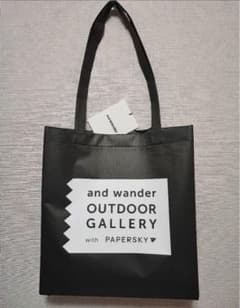 未使用 and wander トートバッグ 限定作 35cm×37cm
