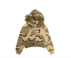 9sprojectファー付き カモフラージュ パーカーのサムネイル