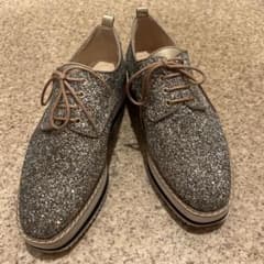 DIANAグリッター 厚底 レースアップシューズ