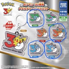 ポケモン 30周年 メタルチャームマスコット 4種セットのサムネイル