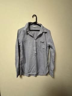 GAP ストライプシャツ ブルー系 XSサイズ