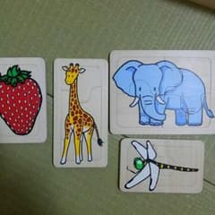 家庭保育園　木のパズルのサムネイル
