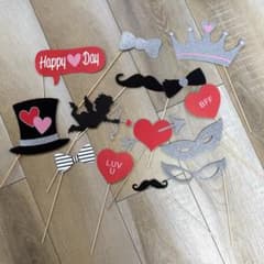 フォトプロップスセット 結婚式 パーティー用のサムネイル
