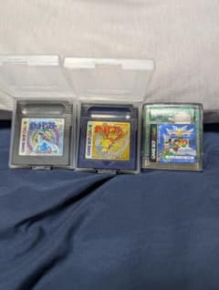 ゲームボーイソフト 3本セット ポケモン 金 銀 ドラゴンクエスト3のサムネイル