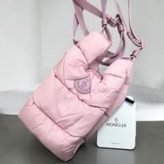 最終値下げ Moncler モンクレール LEGERE スマホショルダー ピンク 