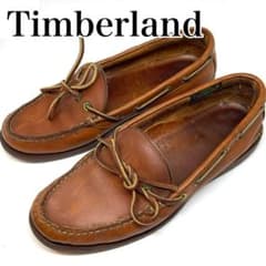 ティンバーランド デッキシューズ ブラウン レザー エイジング
