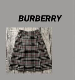 BURBERRY ◇ ノバチェック ウール プリーツスカート グレー - メルカリ