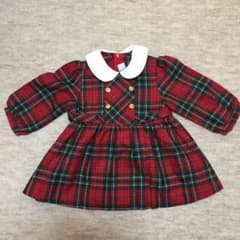 【女の子用90サイズ】チェック柄ワンピースのサムネイル