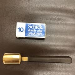 プロ用　両刃カミソリ　剃刀刃付のサムネイル