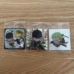ONE PIECE ウエハース ゾロ サンジ ステッカー 3枚セットのサムネイル