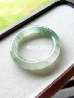 【レア】【貴重】無処理天然翡翠バングル小さめ内径約　#52 発色がいい バングル | 【MeiNu（メイニュウ）】翡翠・淡水パール・天然石