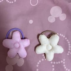 フラワーモチーフ ヘアゴム 2個セットのサムネイル