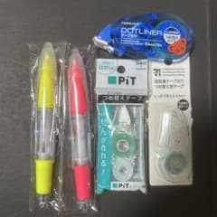 文房具セット 多色ボールペン&テープのり詰め替え用3点のサムネイル