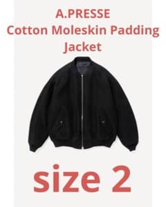 A.PRESSE】Cotton Moleskin Padding Jacket - メルカリ