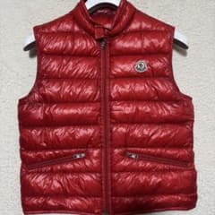 美品 モンクレール ダウンベスト GUI ギュイ 赤 2 確実正規品 - メルカリ
