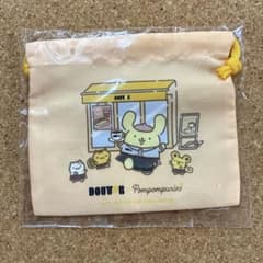 【新品未開封】ドトール×ポムポムプリン 巾着ポーチ　Sanrio サンリオ
