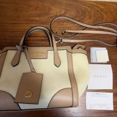 GUCCI 2way ショルダーバッグ ベージュのサムネイル