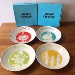 yamaka ムーミン　パスタ・カレー皿4点セットのサムネイル