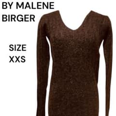 BY MALENE BIRGER ニットワンピース XXS ブラウン モヘヤ混