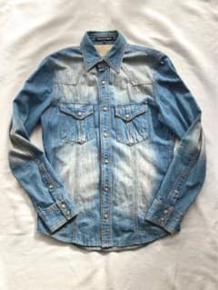 5351 풀 옴므 빈티지 가공 웨스턴 데님 셔츠 농감 3 미품