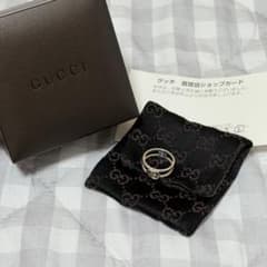 guccci】GG インターロッキングリング SV925 9号 刻印あり - メルカリ