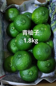 青柚子 低農薬 1.8kgのサムネイル