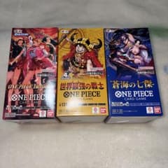 テープ付き)ONE PIECEカードゲーム ブースターパック 3種セット - メルカリ