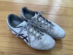 ASICS DS Light Soccer Cleats, Size 25.5cm, White, for Practice