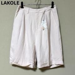 Unused Lakole LAKOLE Women's Linen Half Pants M Pink
