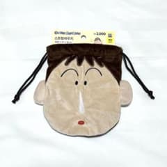 韓国ダイソー クレヨンしんちゃん ボーちゃん 巾着 ポーチのサムネイル