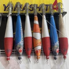 イカ釣り　スッテ　布巻き　集魚ライトのサムネイル