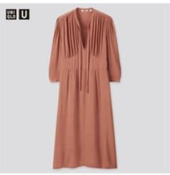ビスコースボウタイワンピース ユニクロのサムネイル