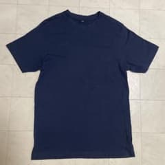 無地 クルーネックTシャツ ネイビー Mのサムネイル