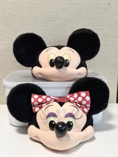 希少】ディズニー 3Dフェイス メッシュキャップ ミッキー＆ミニー