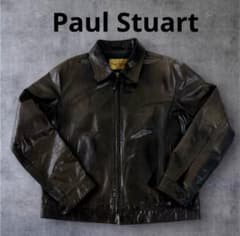 【極上の艶】Paul Stuartイタリア製 レザージャケット 本革cowレザーのサムネイル