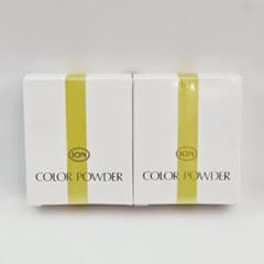 S♡ イオン化粧品 カラーパウダー 01 ファンデーション ❥イオン化粧品 カラーパウダー 02 ファンデーション 2個セット ION ①
