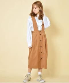 w closet コクーンシルエットサロペットスカートのサムネイル