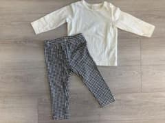 UNIQLO・SiMPLEFREE 長袖カットソー&パンツ 90サイズ　セットのサムネイル