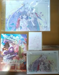 超かぐや姫 ラフ原画クリアファイル＆アクリルパネル セット※特典