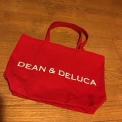 DEAN&DELUCA 赤 トートバッグのサムネイル