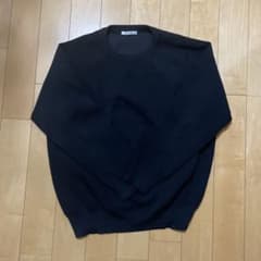 スローン 12G 天竺 2重編み クルーネックニット M ブラック SLOANE スローン 12G 天竺 2重編み クルーネックニット ブラック SLOANE