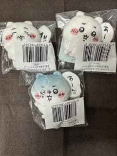 치이카와 치이카와 투성이 쿠지 E상 봉제인형 배지 3종 세트