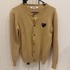 PLAY COMME des GARCONS カーディガン ベージュ Lのサムネイル
