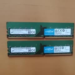 Crucial DDR4-2666 8GB メモリ 2枚セット 本体のサムネイル