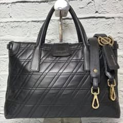 ザネラート✨DUO 2way キルティング 本革 2way 黒 ショルダーバッグ ザネラート✨DUO 2way キルティング 本革 2way 黒 ショルダーバッグ