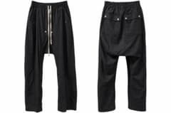 Rick Owens サルエルパンツ ブラック 48 ZL - メルカリ