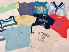 90～100 子供用 半袖Tシャツ まとめ売り 10枚セットのサムネイル