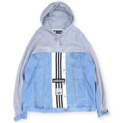  アディブレイク デニムジャケット パーカー J/OT XL ADIDAS アディブレイク デニムジャケット パーカー J/OT XL - メルカリ